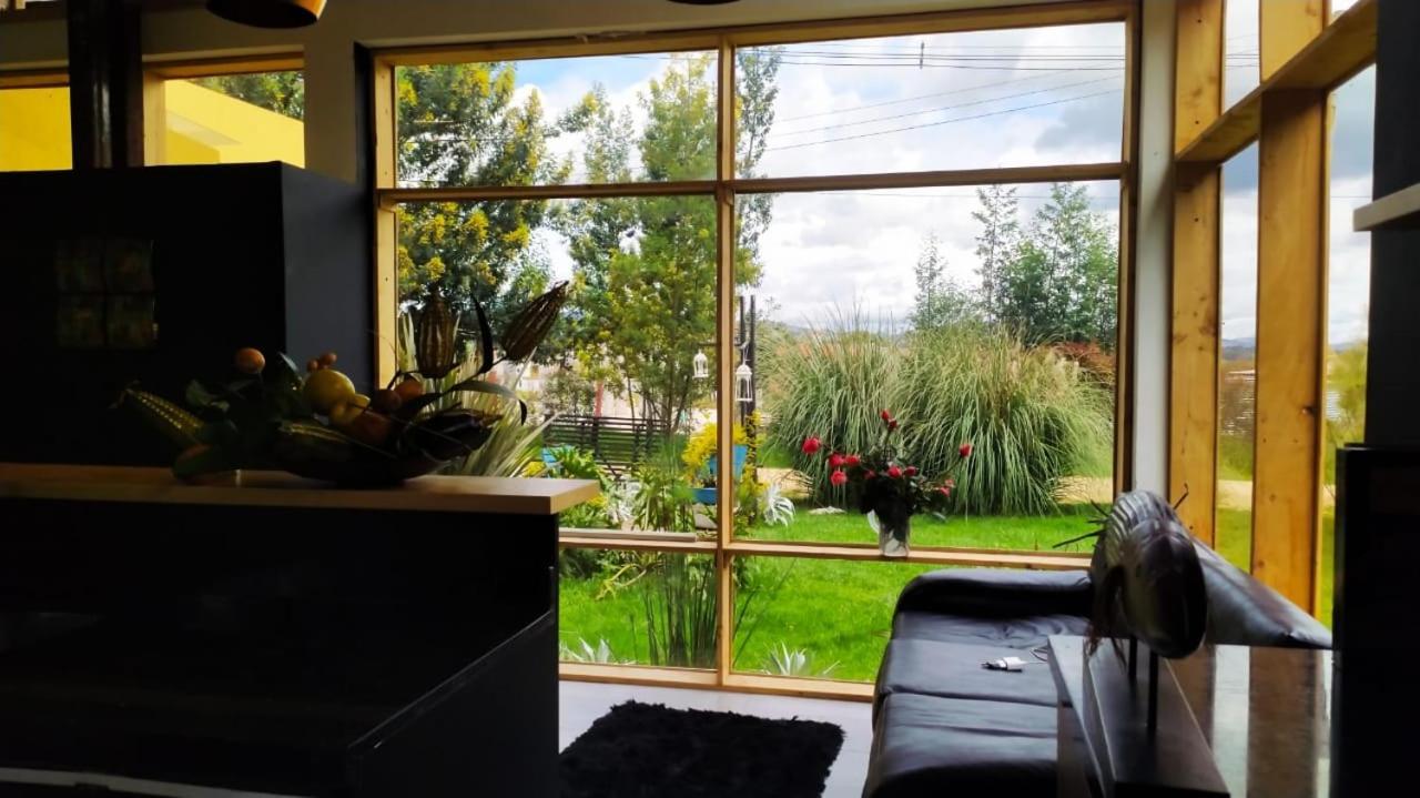 Вилла Amonita Casa Campestre, Via Tunja Paipa Экстерьер фото