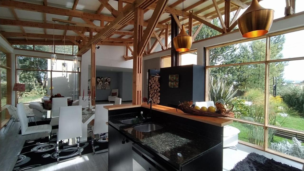 Вилла Amonita Casa Campestre, Via Tunja Paipa Экстерьер фото